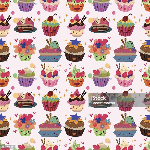 Seamless Cake Pattern Stock Illustration - Download Image Now - Abstract, Anniversary, Art