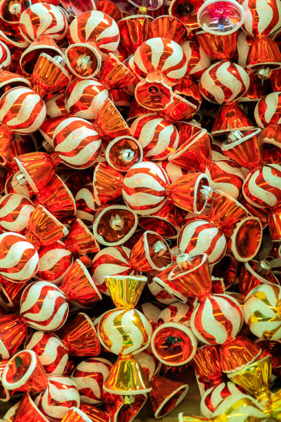 istock Orange glass spheres for christmas decoration 1814064583