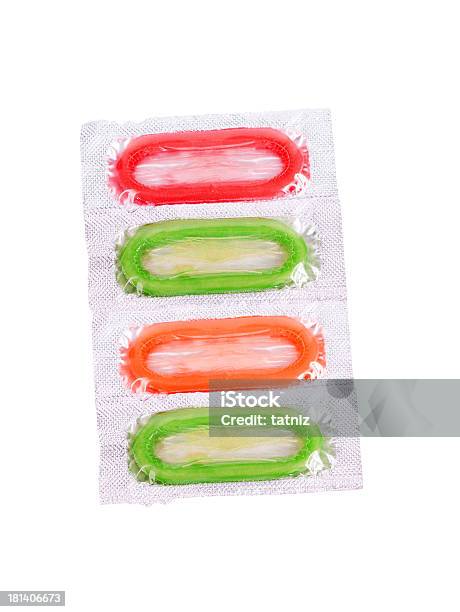 Colorido Preservativos Foto de stock y más banco de imágenes de Amor - Sentimiento - Amor - Sentimiento, Anticonceptivo, Colorido
