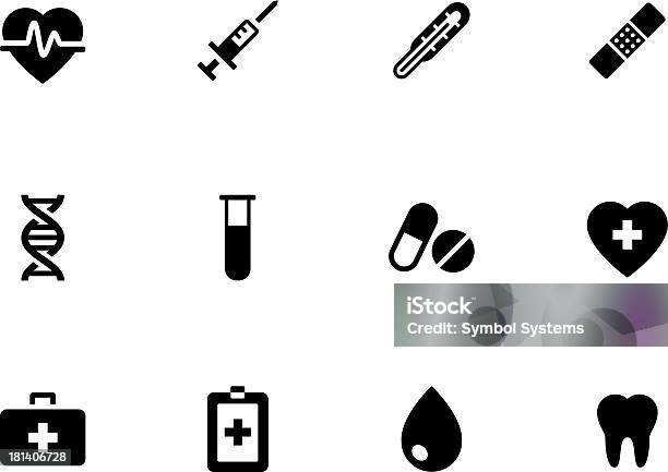 Vetores de Medical Ícones Sobre Fundo Branco e mais imagens de Acidentes e desastres - Acidentes e desastres, Ambulância, Aplicação móvel