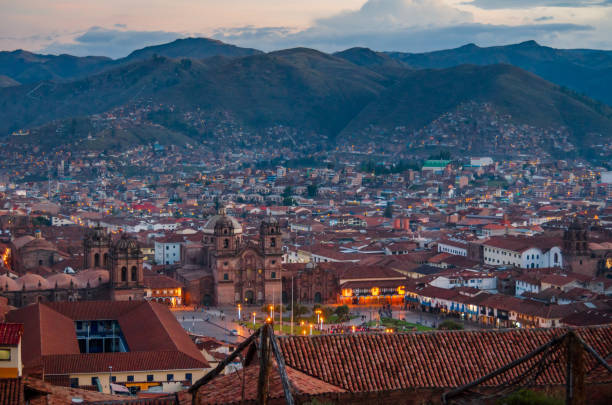 istock The central square in Cuzco, Plaza de Armas, Peru 1814068025