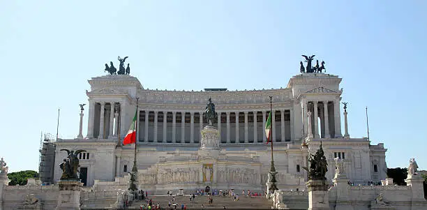 Photo of monument called Vittoriano dedicated to Vittorio Emanuele II Kin