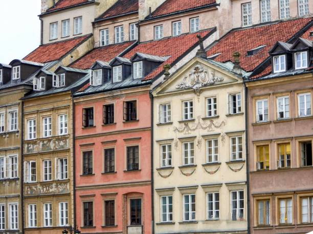 istock Warsaw old town downtown historic building architecture square Poland 1814077010
