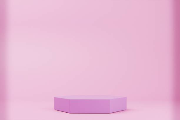 istock Luxury podium 3d illustration showcase background 1814083724