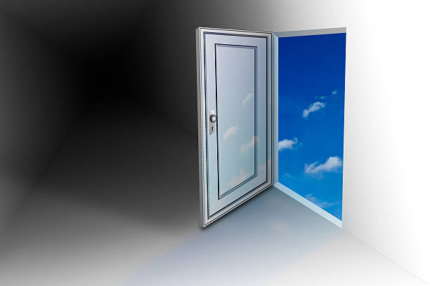 istock door leading to the nature 181409040