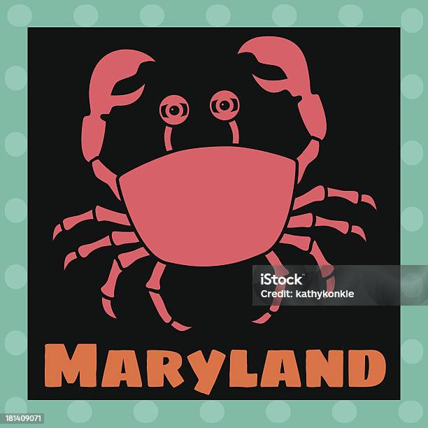 Крабы Мэриленд — стоковая векторная графика и другие изображения на тему Краб - Краб, Краб - морепродукты, Мэриленд - штат