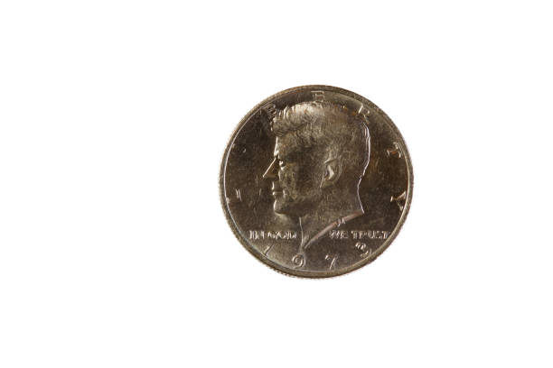 istock JFK United States Half Dollar Coin On White Background 1814093982