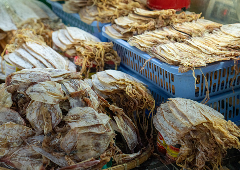 Dried squid, Vung Tau seafood market, Ba Ria Vung Tau province