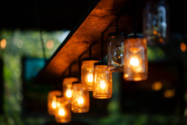 istock Outdoor Wedding Reception at Night 1814130735