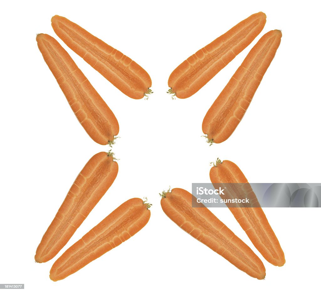 Moitiés de carottes - Photo de Aliment libre de droits