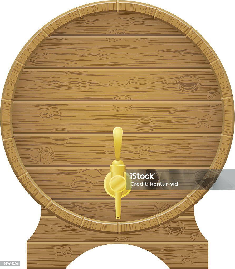 Botte in legno Illustrazione vettoriale - arte vettoriale royalty-free di Alchol