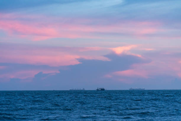 Sunset at Vung Tau beach