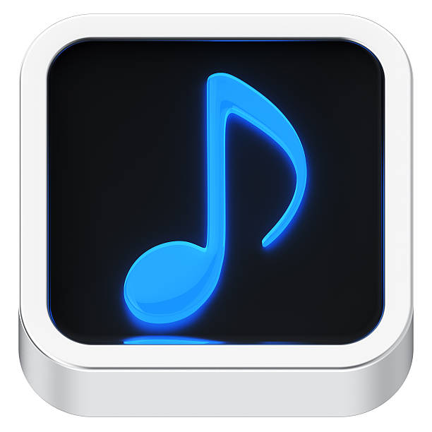 Music luminous icon