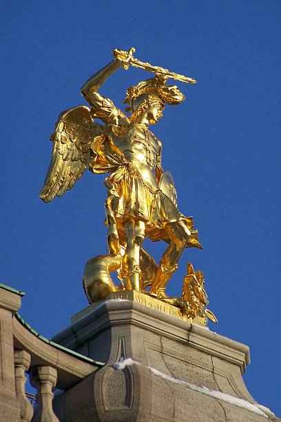 istock Statue of Archangel Michael 181416403
