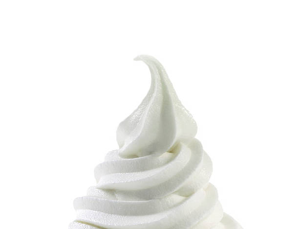 istock Vanilla soft ice cream on white - very beautiful 181418258