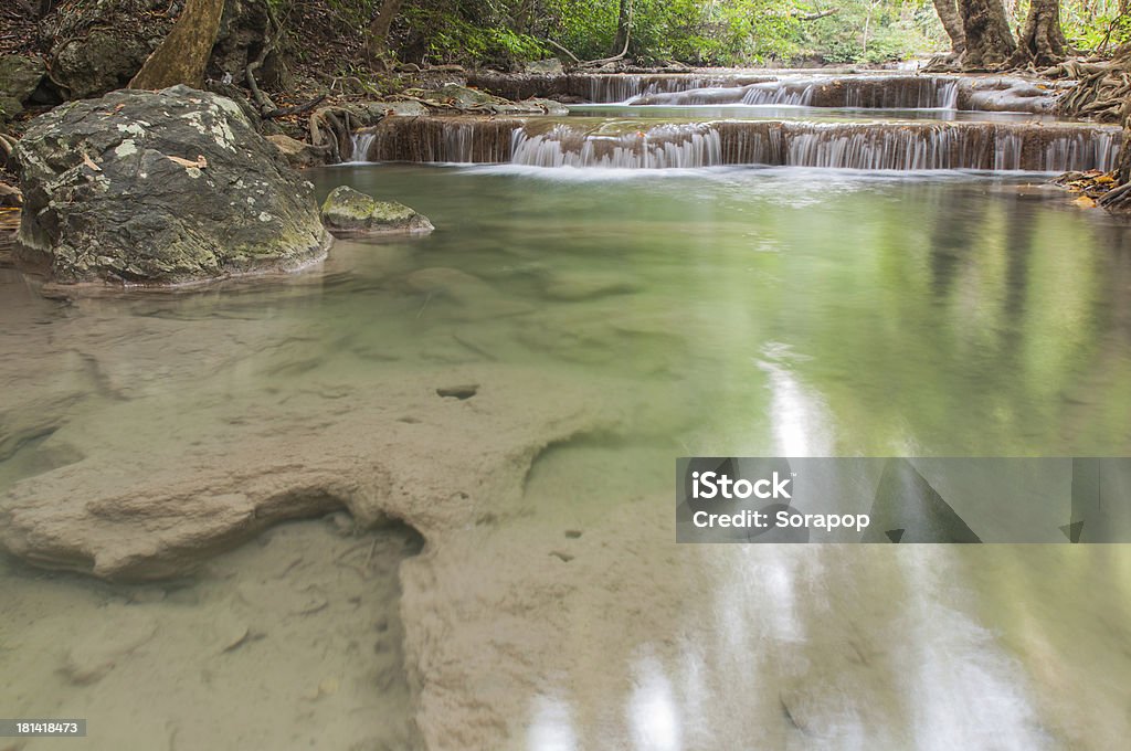 Erawan Wasserfall in Kanchanaburi, Thailand - Lizenzfrei Bach Stock-Foto