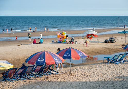 Vung Tau beach, a beach with many fun beach activities that attract domestic and foreign tourists
