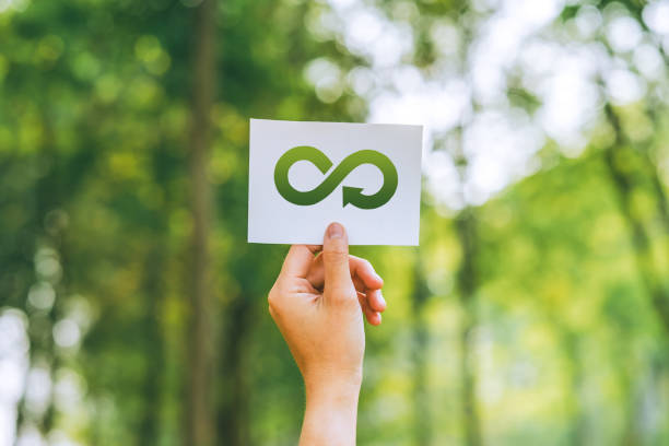 istock Circular economyIdeas for Sustainable development and green business based renewable energy and can limit climate change, climate, global warming An environmentally friendly approach 1814193270