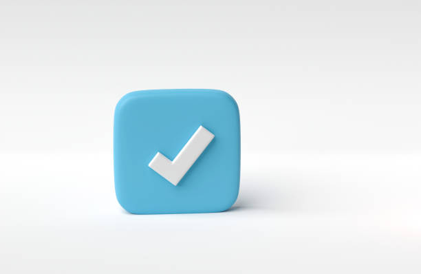 istock Check mark icon isolated on white background. checkmark symbol accepted. 3D rendering, 3D illustration. 1814241722