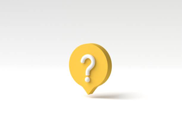 istock Social media notification with question mark icon on white background. FAQ symbol concept. 3D render, 3D illustration. 1814243292