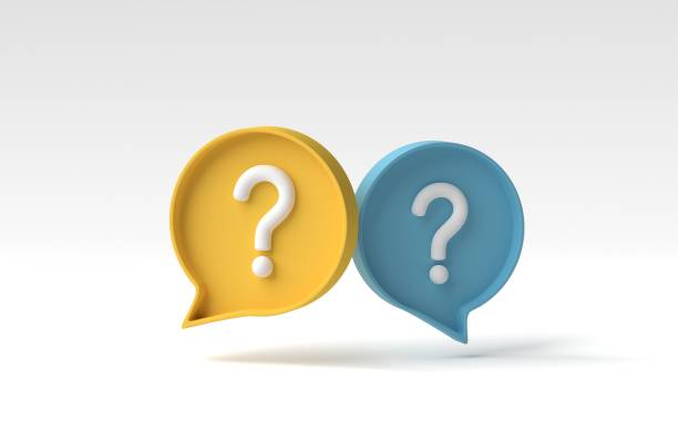 istock Social media notification with question mark icon on white background. FAQ symbol concept. 3D render, 3D illustration. 1814243296