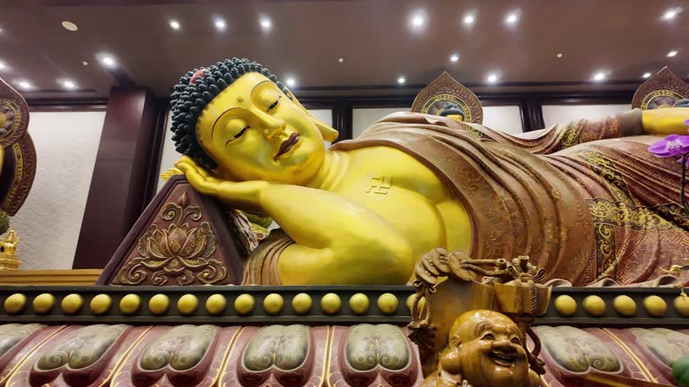 Golden Buddha statue in temple