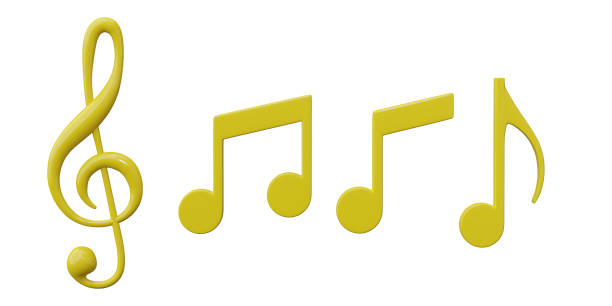 istock Set of melody icon isolated on transparent background. 3D render illustration 1814264361