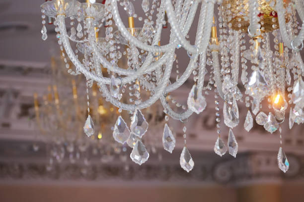 istock Ceiling chandelier of classic vintage style shape 1814270231