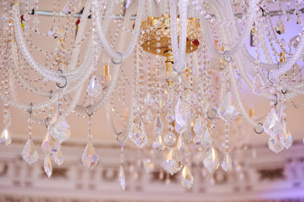 istock Ceiling chandelier of classic vintage style shape 1814280139