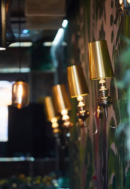 istock Vintage incandescent lamps in the interior. 1814286458