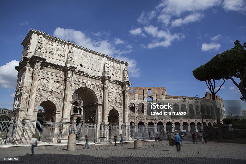 Constantine s arc a Roma, Italia - Foto stock royalty-free di Antico - Condizione