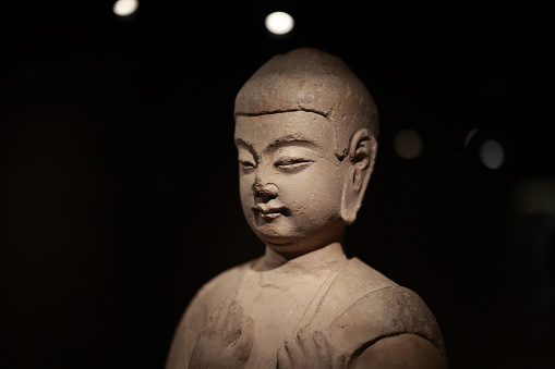 Budha statue,small scale,photografed in 3 angles