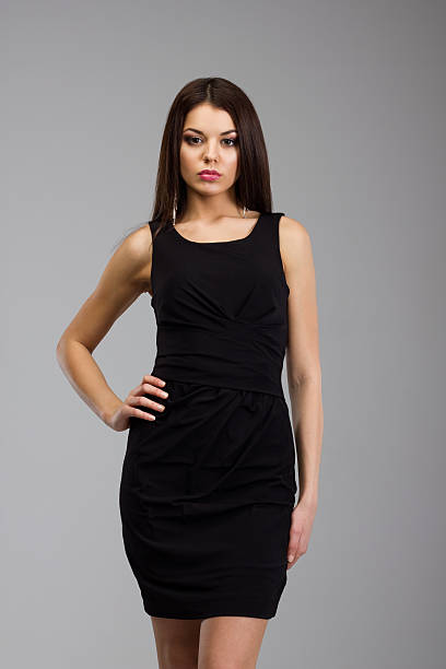 istock Woman in black dress 181431321