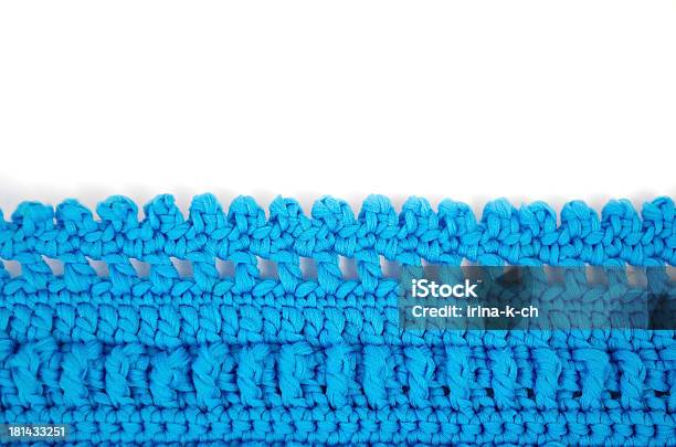 Azul Crochet - Fotografias de stock e mais imagens de Arte e Artesanato - Arte visual - Arte e Artesanato - Arte visual, Azul, Branco