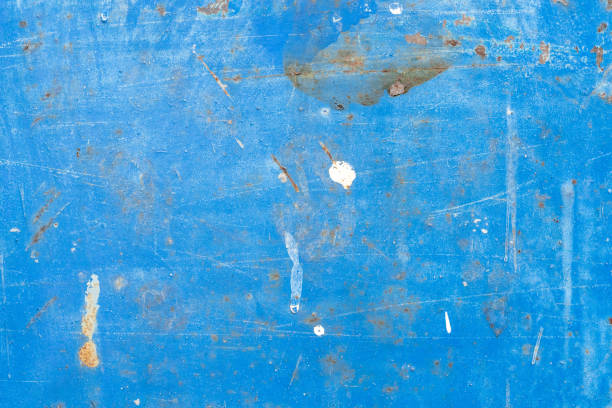 istock Blue rustic and rusted textured metal as an abstract background 1814349478