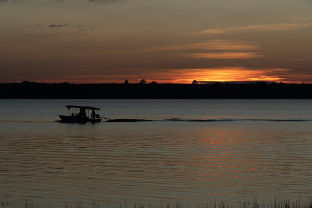 istock Sunset over the lake 1814354164