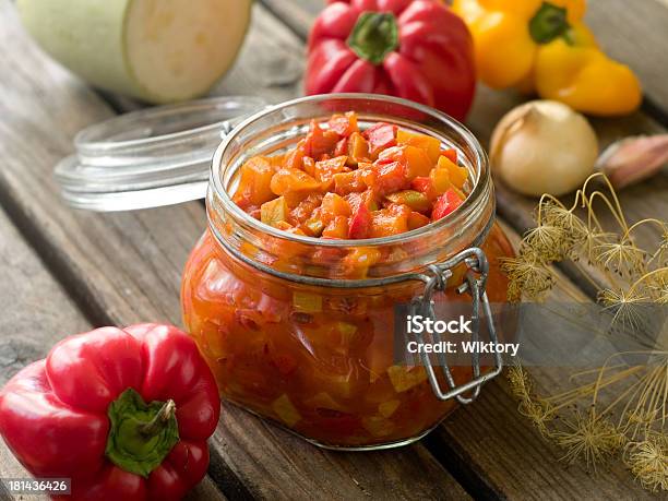 Vegetable Preserve Stock Photo - Download Image Now - Antipasto, Appetizer, Can