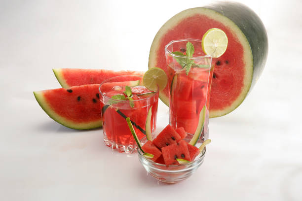 istock Watermelon Juice With Mint and Watermelon Slices 1814368825