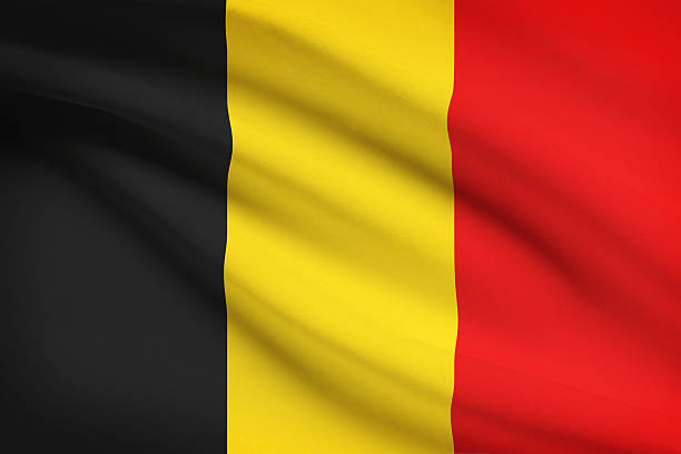 istock Series of ruffled flags. Belgium. 181437848