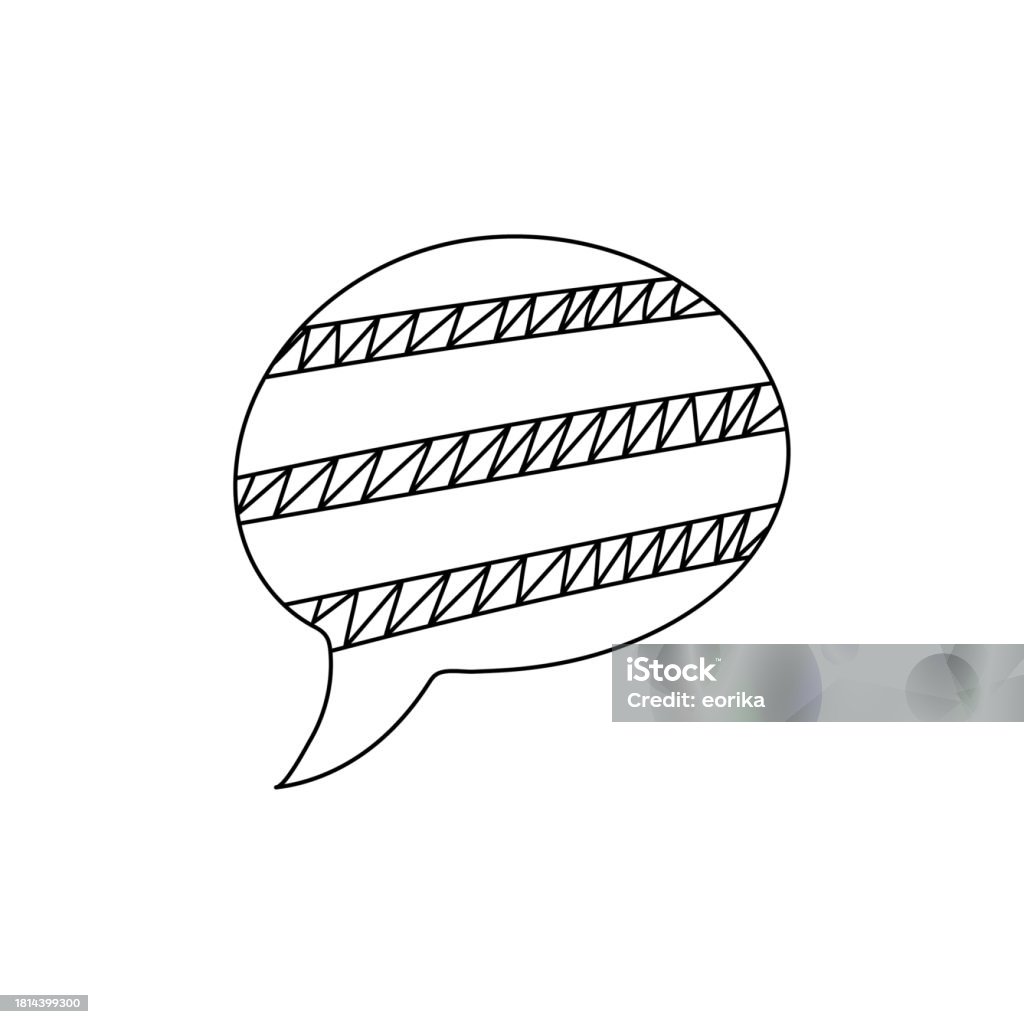 Pop Line Drawings Pop Patterned Speech Bubbles Line Drawings Black Lines Geometric ...