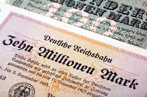 Old German money - Mark a business background
