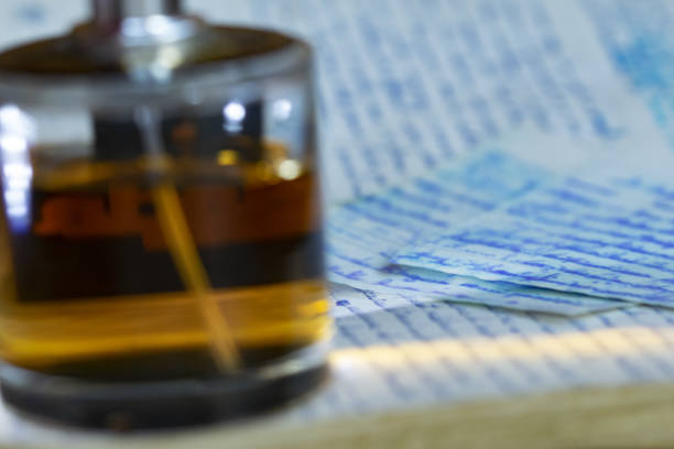 istock perfume bottle and handwritten paper 1814412906