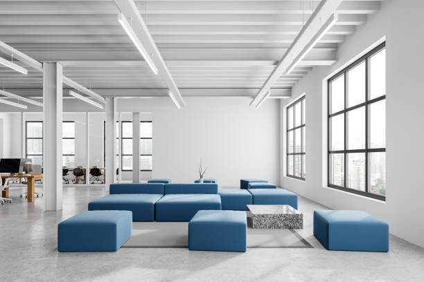 istock White waiting room interior in open space office 1814414984