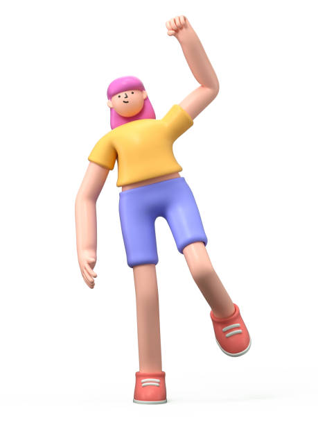 istock A 3D cartoon character raising his a hand 1814416075