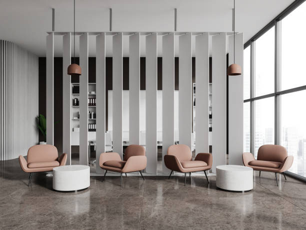 istock White and gray office waiting room interior 1814420797
