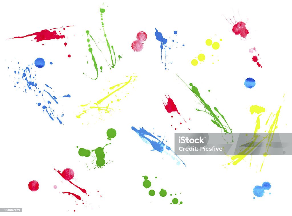 Farba kropli cieczy kolor pociągnięcia - Zbiór zdjęć royalty-free (Abstrakcja)