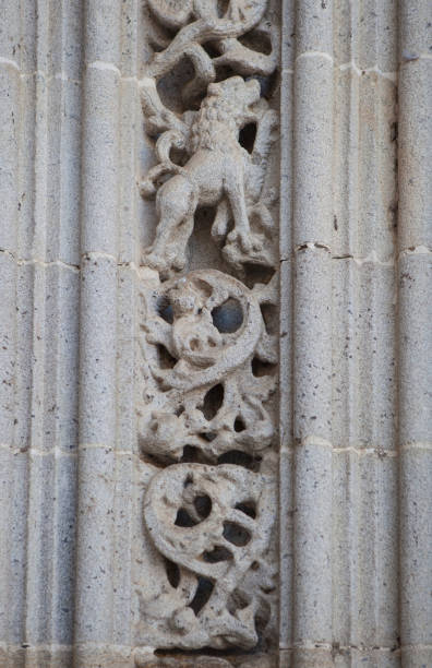 istock Animals motifs decoration on doorway 1814465337