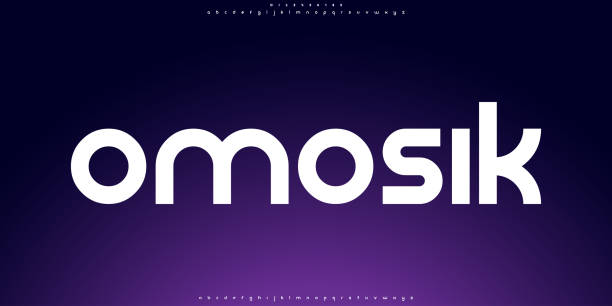 istock bstract Typography for Sport, Tech, Fashion Brands. Modern Urban Fonts in Logo Design 1814473207