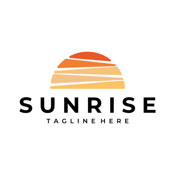 Abstract Sun Logo Vintage vector illustration design