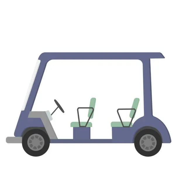 Vector illustration of Golf cart